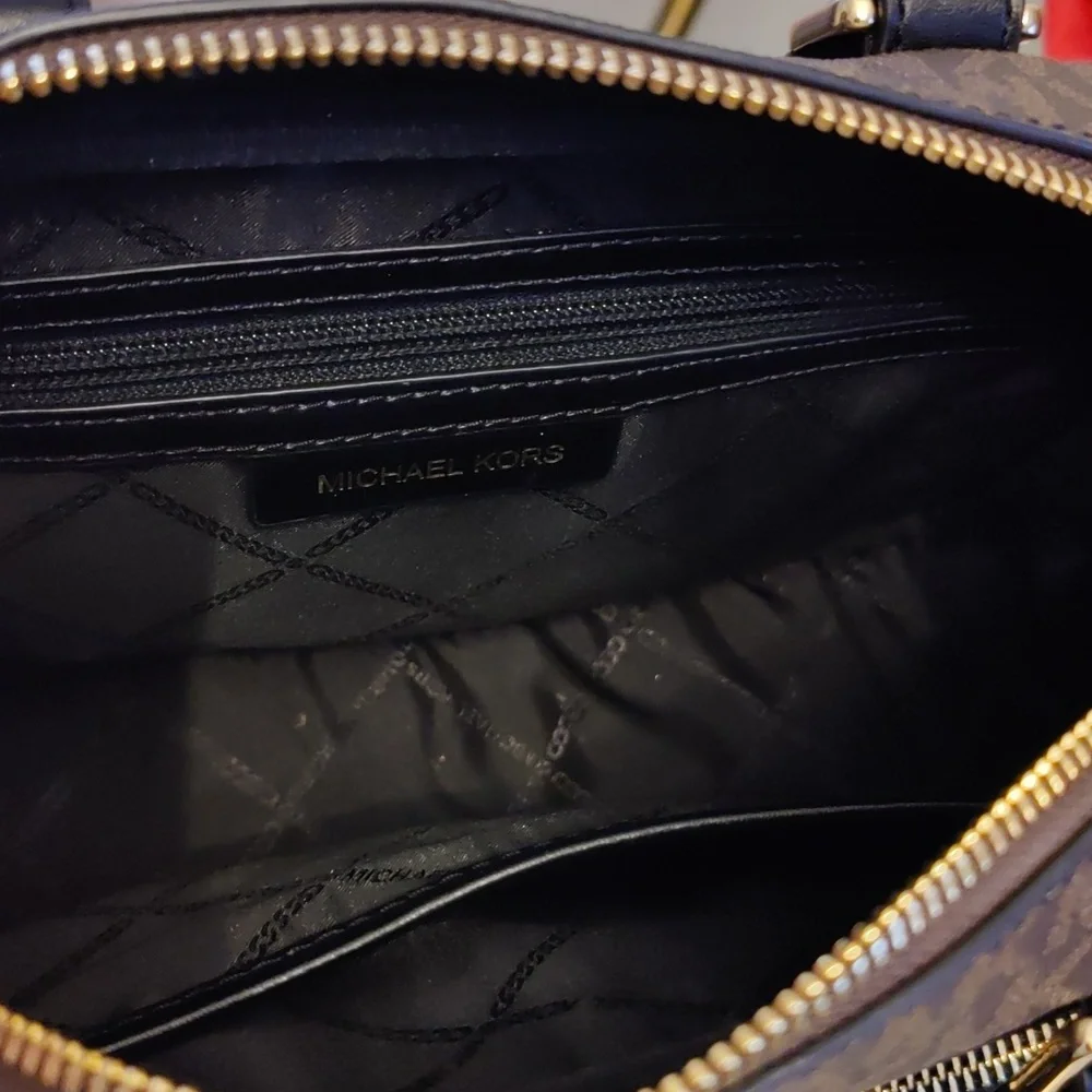 Michael Kors Collection Black and Brown Crossbody Bag - Picture 10 of 12